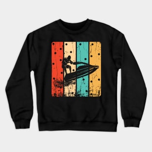 Retro Jet Skiing Gifts Crewneck Sweatshirt